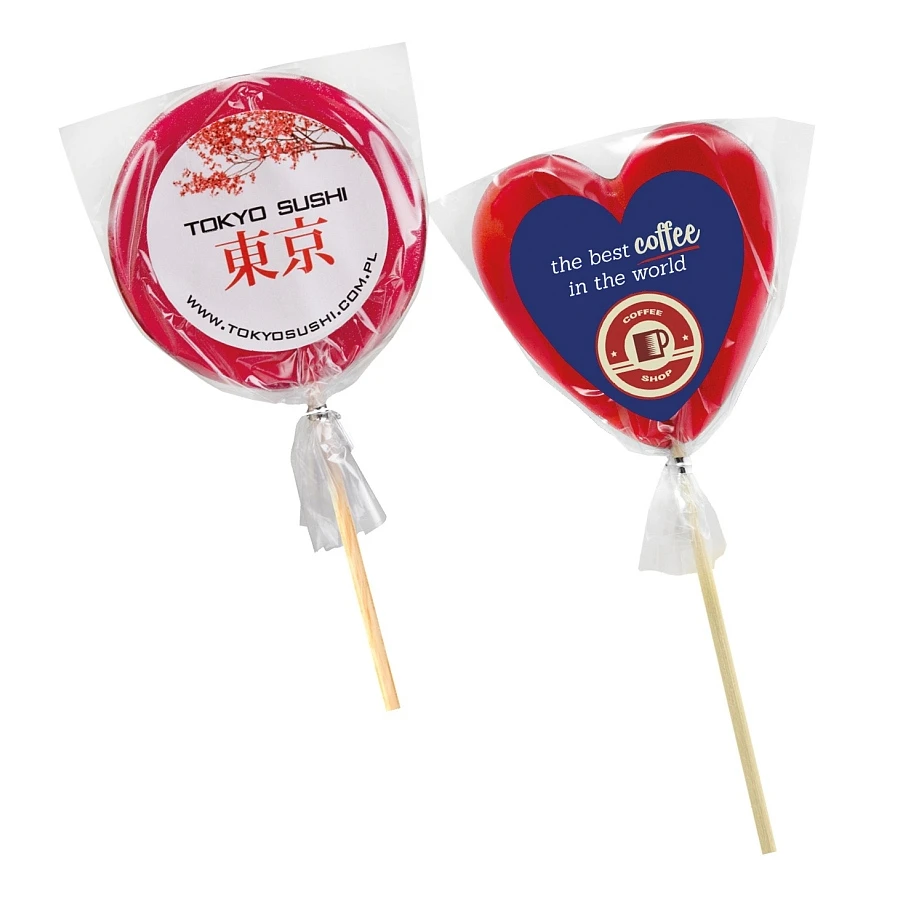 Lecca Lecca Forma Tonda o Cuore 80 o 60 mm